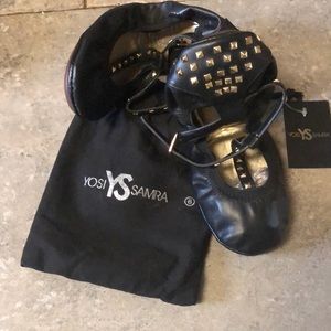 New in bag, Yosi Samra studded flats.